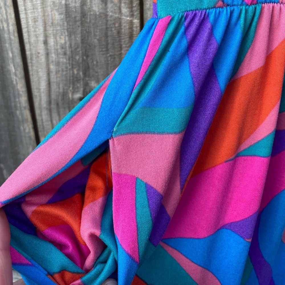 Colorful Abstract Midi Dress - Picture 3 of 8